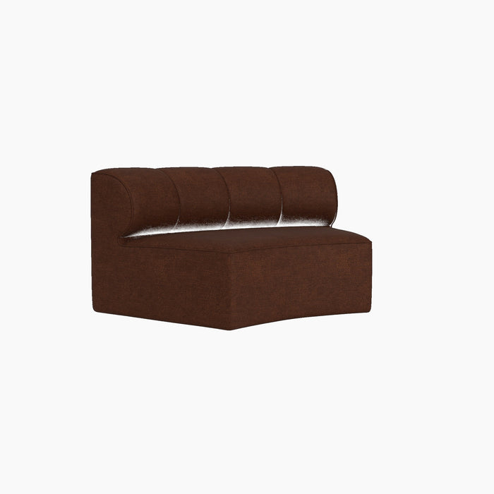Eave Seamline Modular Sofa, 86, Concave, Open Section - Audo Bouclé 08
