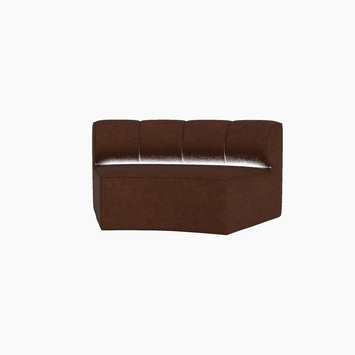 Eave Seamline Modular Sofa, 86, Concave, Open Section - Audo Bouclé 08