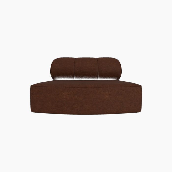 Eave Seamline Modular Sofa, 86, Convex Open Section - Audo Bouclé 08