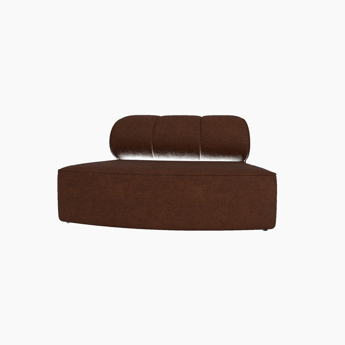 Eave Seamline Modular Sofa, 86, Convex Open Section - Audo Bouclé 08