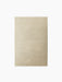 A top-down swatch of the Gravel Rug in Ivory, showing its textured weave, isolated on a black background