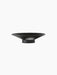 A top-down view of the Hana Vase in Umber. The low, wide vase has a flared, bowl-like shape on a short pedestal.