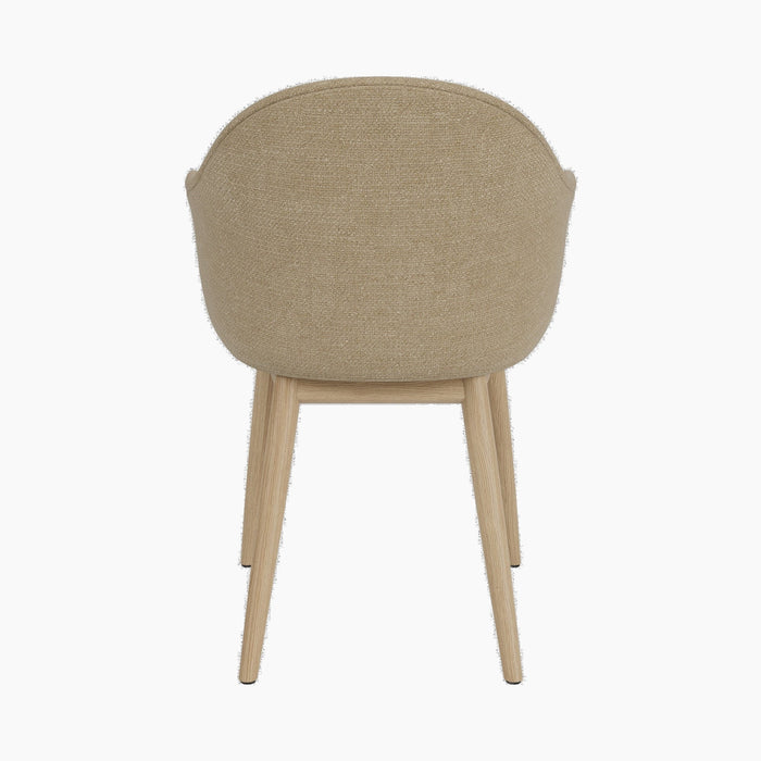 Harbour Dining Chair, Wooden Base - Audo Bouclé 02