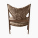 Knitting Lounge Chair, Sheepskin - Dark Stained Oak