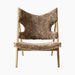 Knitting Lounge Chair, Sheepskin - Natural Oak