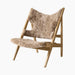 Knitting Lounge Chair, Sheepskin - Natural Oak