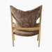 Knitting Lounge Chair, Sheepskin - Natural Oak