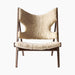 Knitting Lounge Chair, Sheepskin - Dark Stained Oak