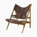 Knitting Lounge Chair, Sheepskin - Natural Oak