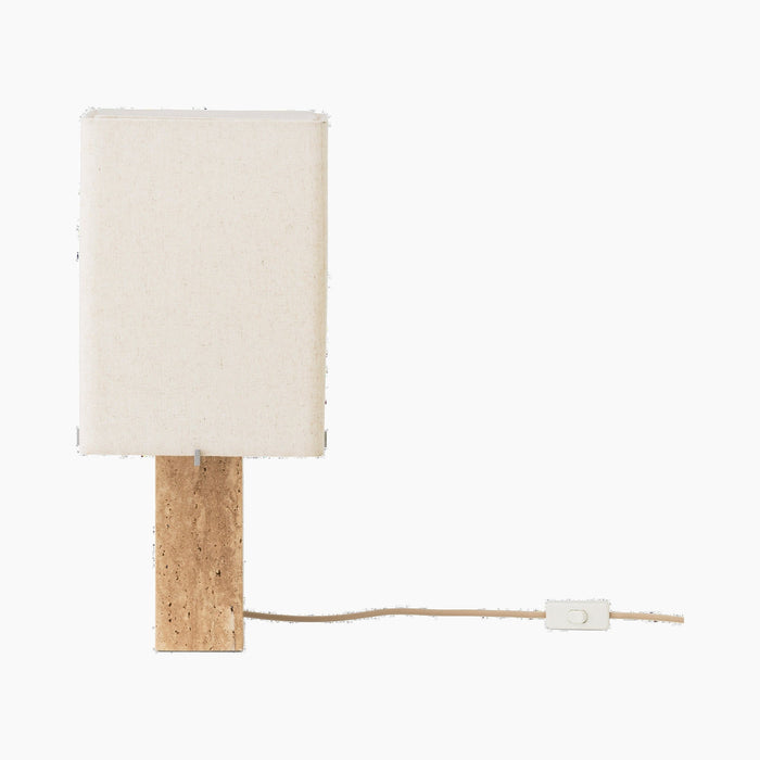 Nonna Table Lamp, Travertine - H49