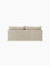 The back of the Offset Sofa with Loose Cover, a 2-seater model shown in a textured, sand-coloured fabric.