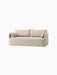 Offset 2-Seater Sofa with Loose Cover in sand fabric. The sofa has large back and arm cushions and is shown at an angle.