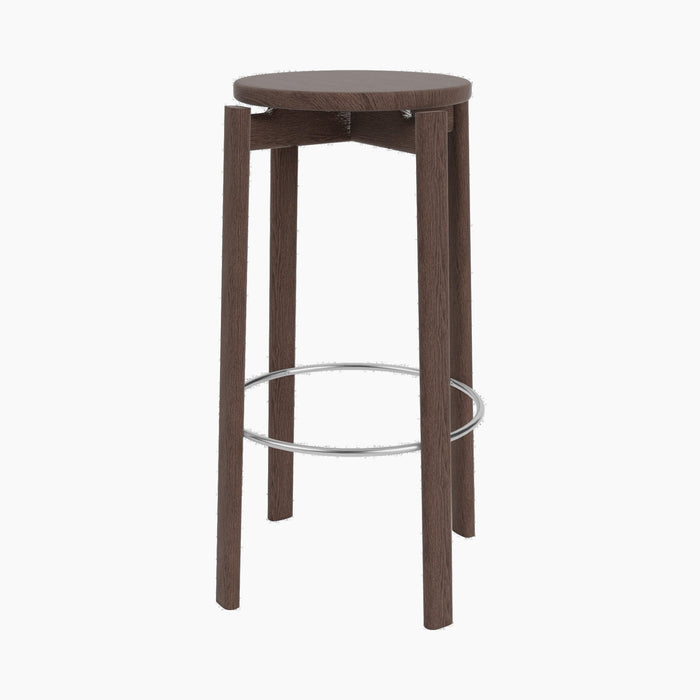 Passage Bar Stool - Dark Stained Oak