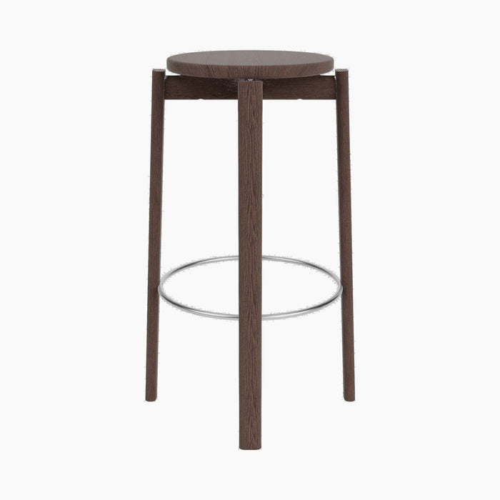 Passage Bar Stool - Dark Stained Oak