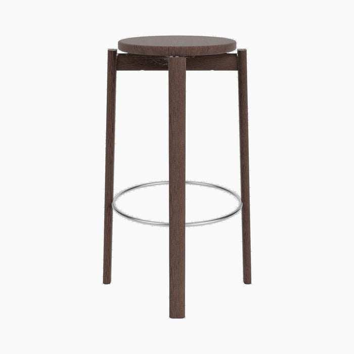 Passage Bar Stool - Dark Stained Oak