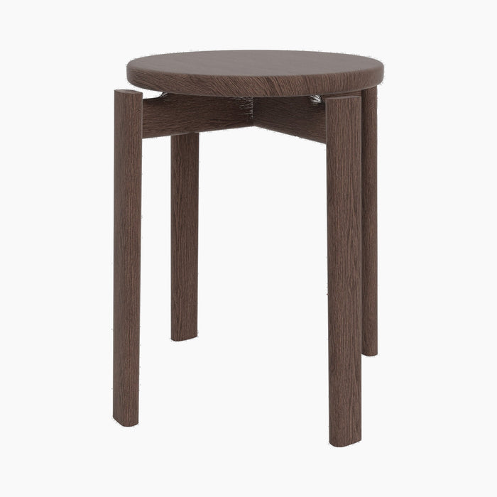 Passage Stool - Dark Stained Oak