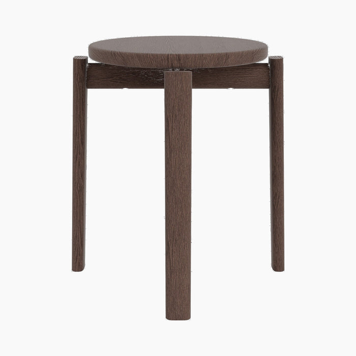 Passage Stool - Dark Stained Oak