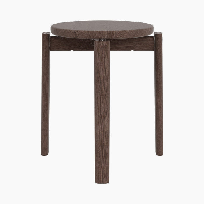 Passage Stool - Dark Stained Oak