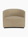 Front view of the Tearoom Lounge Chair in Audo Bouclé 02. The chair has a curved back, deep seat and is fully upholstered.