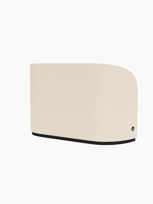 Detail shot of the Tearoom Sofa, High Back in beige Logan Jasmine fabric, showing the integrated black power outlet.