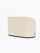 Detail shot of the Tearoom Sofa, High Back in beige Logan Jasmine fabric, showing the integrated black power outlet.