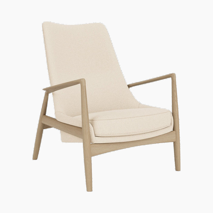 The Seal Lounge Chair, High Back - Logan Jasmine
