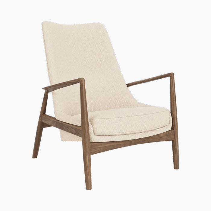 The Seal Lounge Chair, High Back - Logan Jasmine