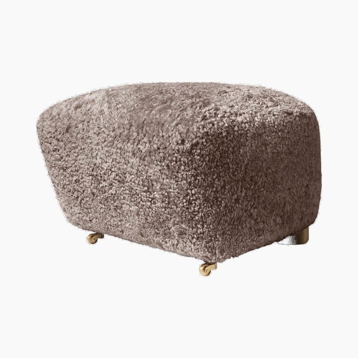 The Tired Man Ottoman, Sheepskin - Sheepskin Sahara