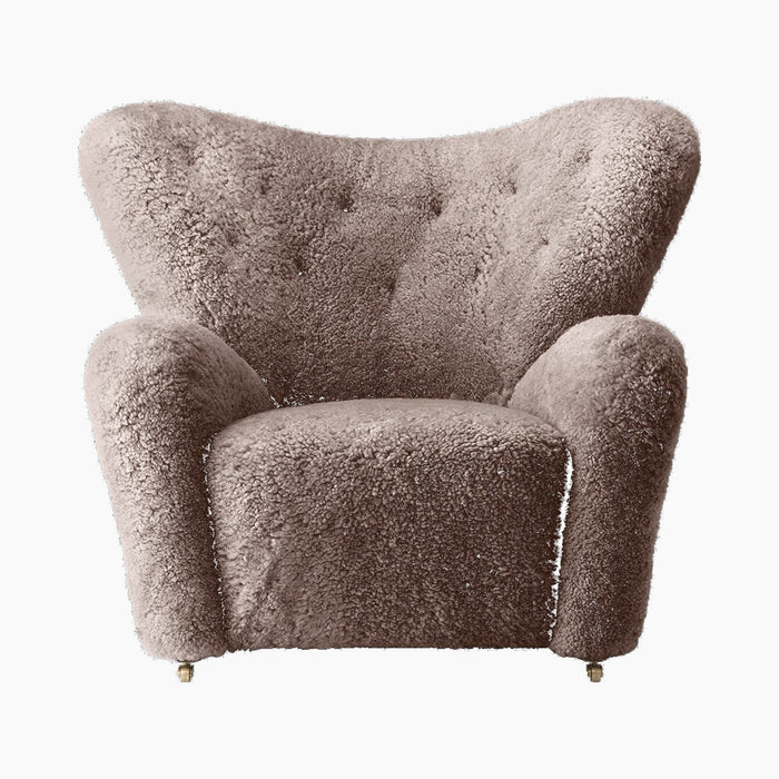 The Tired Man Lounge Chair, Sheepskin - Sheepskin Sahara