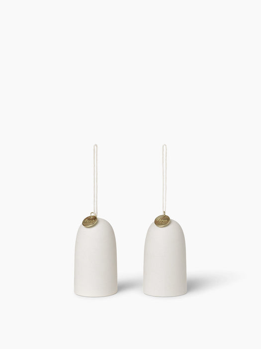 Bell Ceramic Ornament - Set of 2