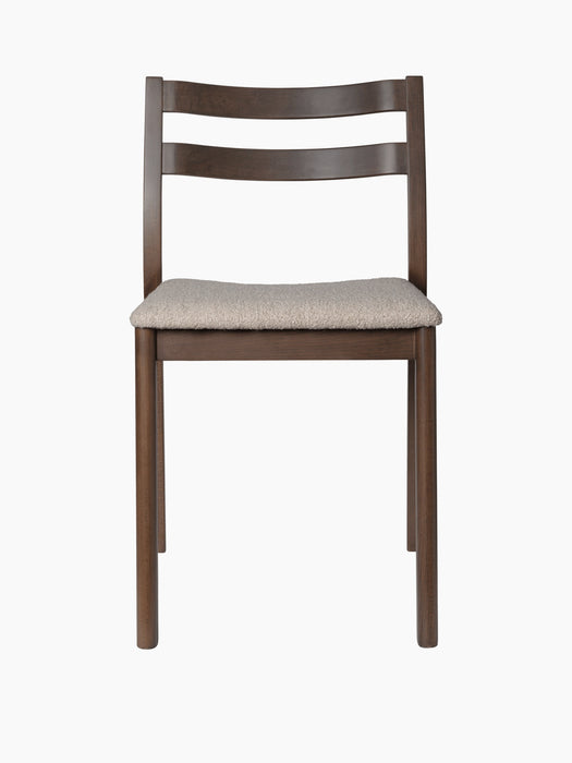Boda Dining Chair - Upholstered Seat - Soft Bouclé