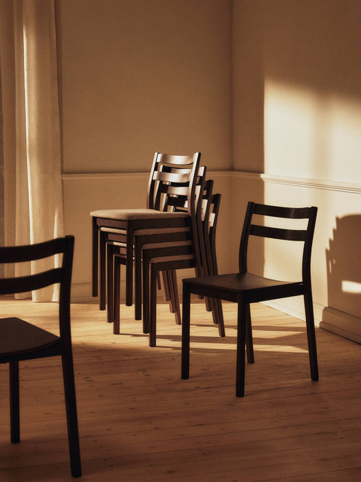 Boda Dining Chair - Upholstered Seat - Soft Bouclé