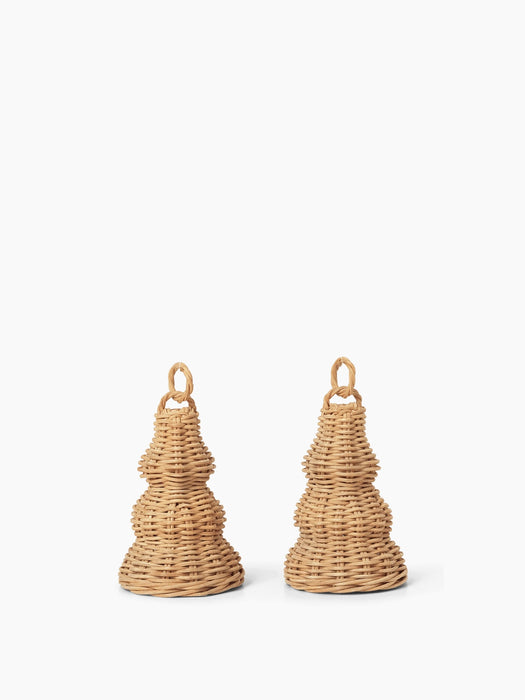 Braided Bell Baubles - Set of 2