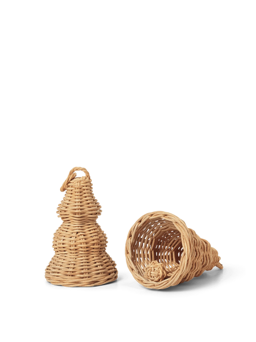 Braided Bell Baubles - Set of 2