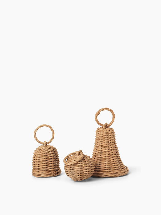 Braided Bell Baubles - Set of 3