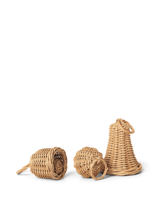 Braided Bell Baubles - Set of 3