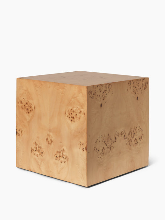 Burl Cube Side Table