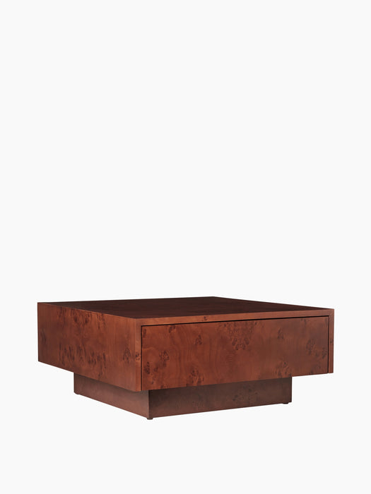 Burl Storage Coffee Table