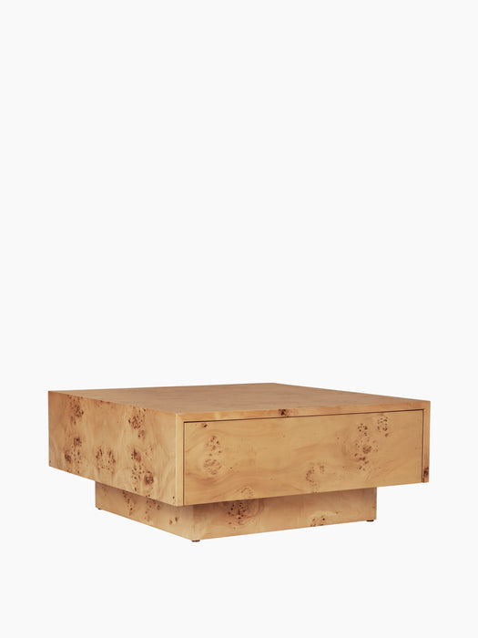 Burl Storage Coffee Table