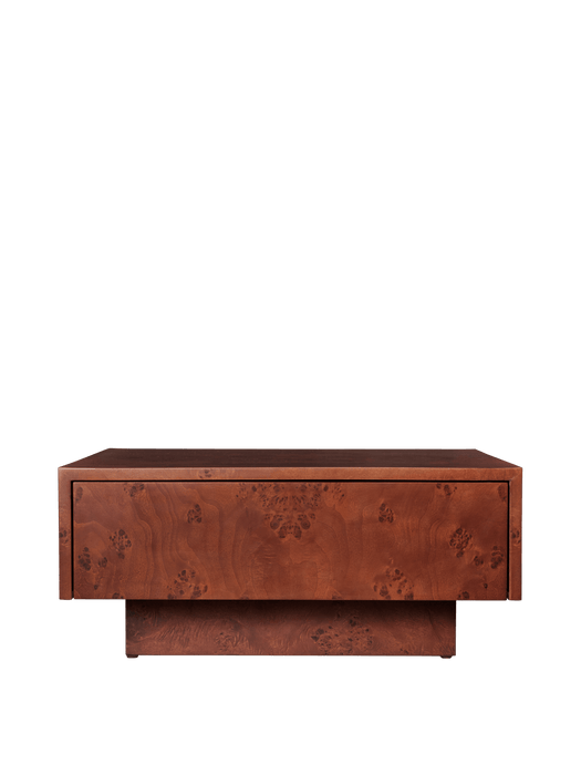 Burl Storage Coffee Table