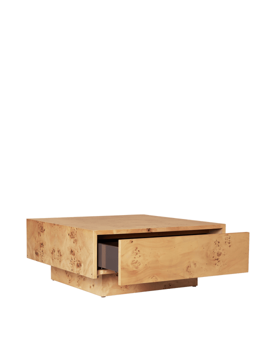 Burl Storage Coffee Table