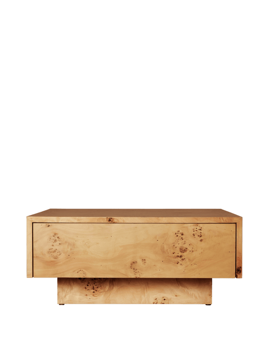 Burl Storage Coffee Table