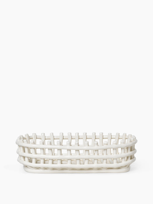 Ceramic Basket - Oval