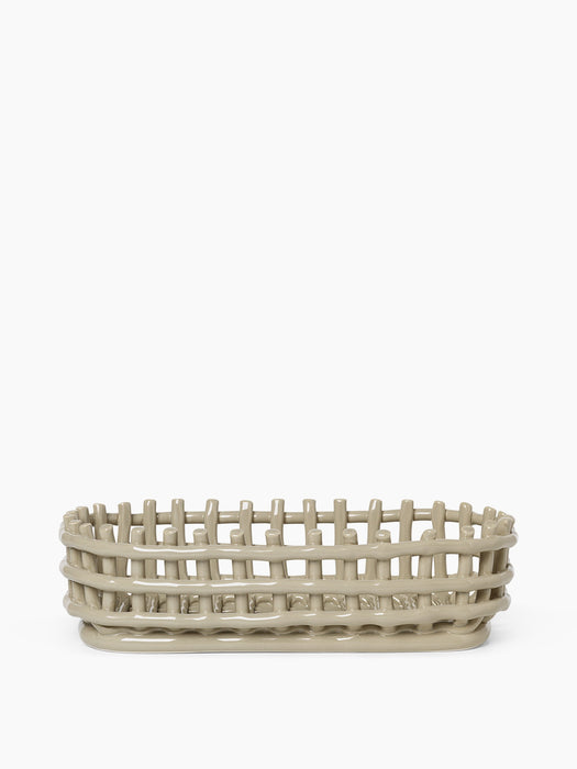 Ceramic Basket - Oval