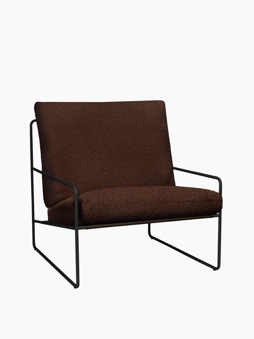 Desert 1-seater - Black - Pure Bouclé