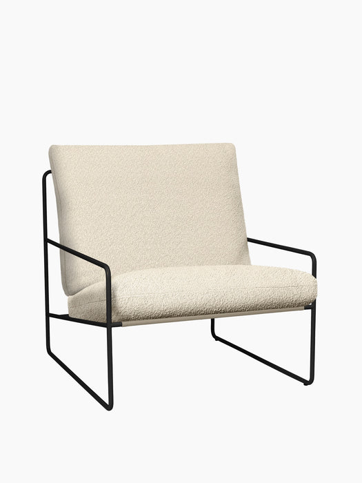 Desert 1-seater - Black - Pure Bouclé