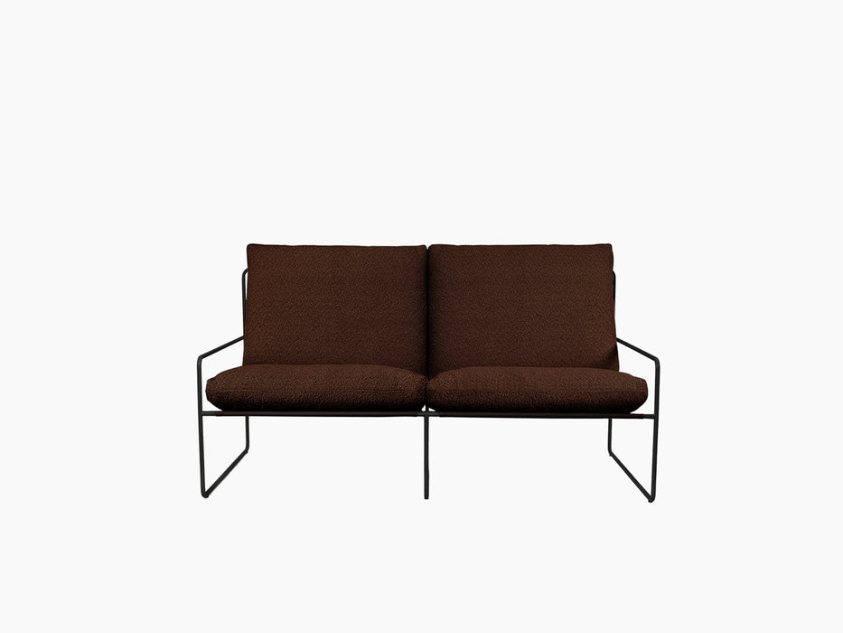 Desert 2-seater - Black - Pure Bouclé