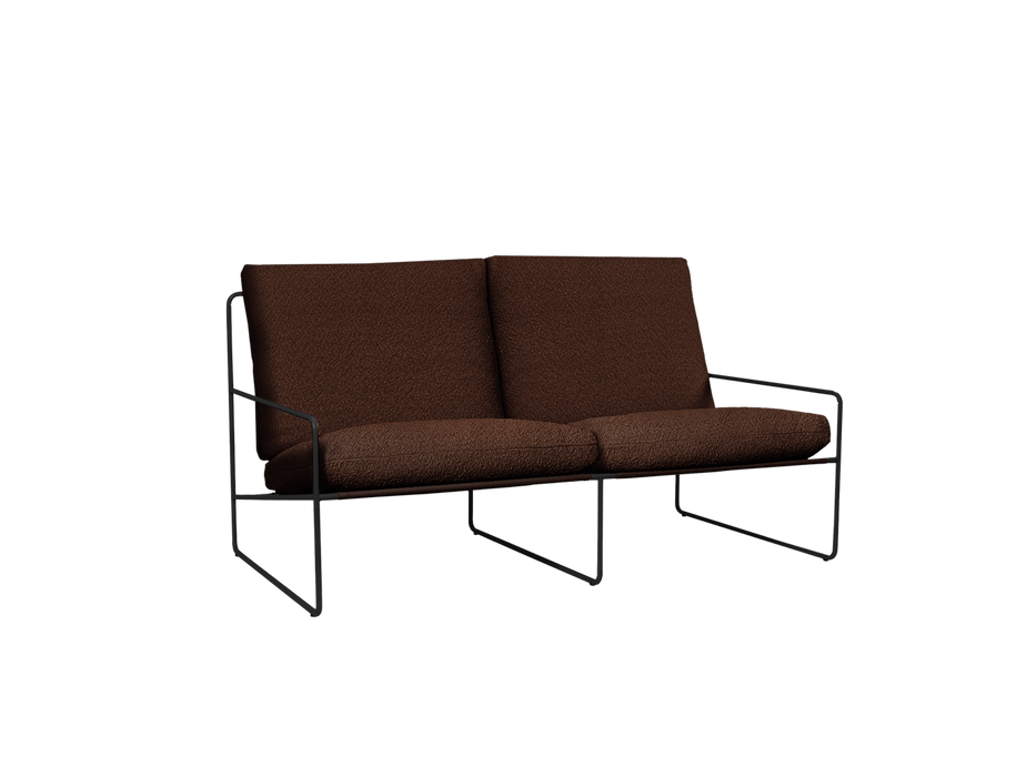 Desert 2-seater - Black - Pure Bouclé