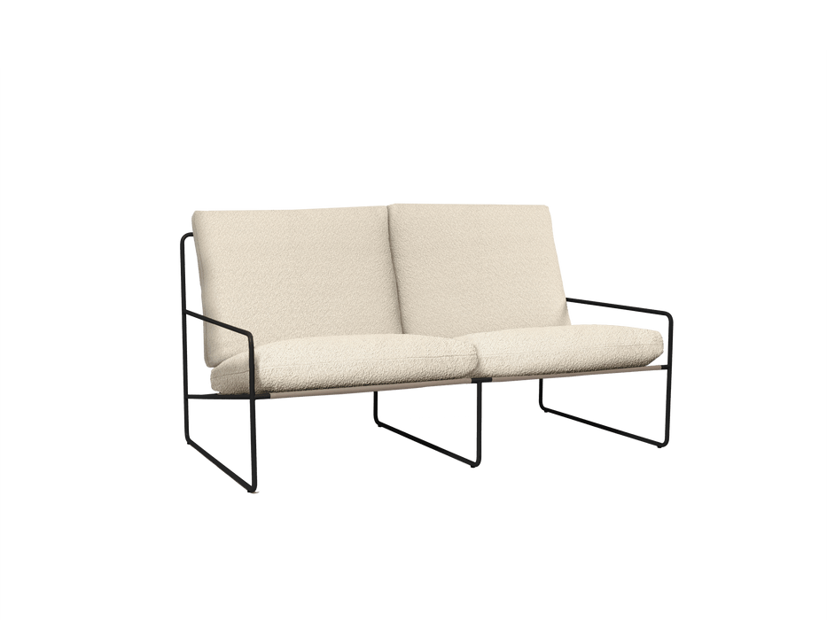 Desert 2-seater - Black - Pure Bouclé