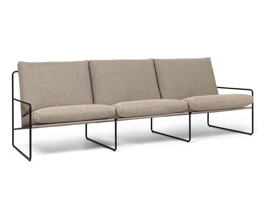 Desert 3-seater - Black - Dolce